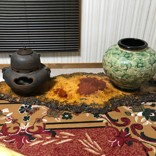 AN17 玉杢敷板 葡萄杢 1枚板無垢 花台 香炉台 盆栽台 飾り台 AN17 玉杢敷板 葡萄杢 1枚板無垢 花台 香炉台 盆栽台 飾り