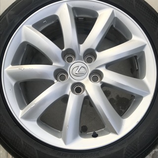 済M販売 235/50r18 LS600h LS460 　タイヤ付き　純正アルミ／純正ホイール　18インチ　ラジアル レグノ　高級タイヤ　4本セット