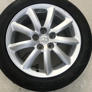 済M販売 235/50r18 LS600h LS460 　タイヤ付き　純正アルミ／純正ホイール　18インチ　ラジアル レグノ　高級タイヤ　4本セット