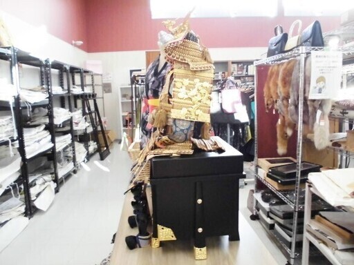 鎧飾り 単品 コンパクト 幅46×奥行47×高さ92㎝ 甲冑 鎧