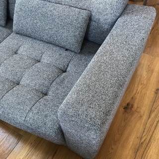 2人掛けソファ（グレー）