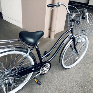 値下げしました】自転車 注文 ギア付き6段変速 鍵付き