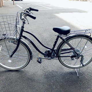値下げしました】自転車 注文 ギア付き6段変速 鍵付き