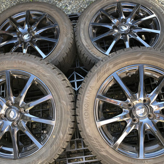 185/55R15 ヨコハマ iG60 ブラック アルミ付 フィット ヴィッツ