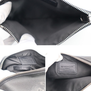 《GIVENCHY/ロットワイラーラージ ジップ ポーチ》ABランク 黒 犬 美
