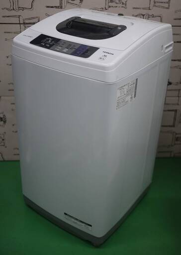 美品 日立 全自動洗濯機 NW-50A ピュアホワイト 風脱水 コンパクト設計 幅50cm 16年製