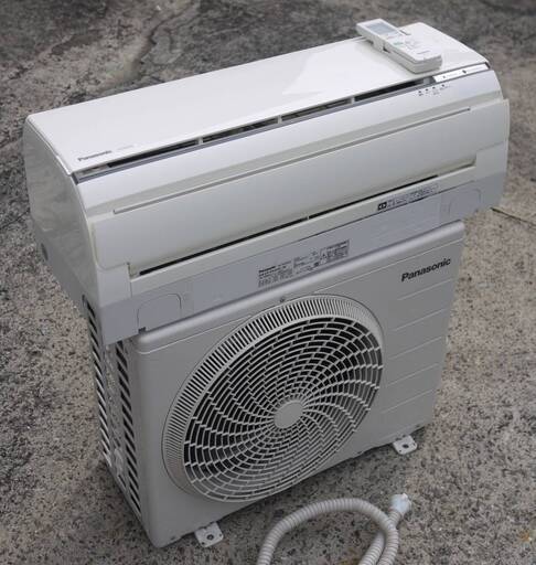 パナソニック ルームエアコン CS-EX225C-W 2.2kW 冷房 6～9畳 暖房 5～6畳 インバーター冷暖房除湿 エコナビ お掃除ロボット 15年製