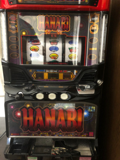 パチスロ 実機 ハナビ マッドブラックver. コイン不要機