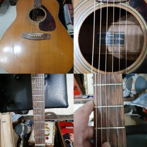 ジャパンオールドアコースティックギターYAMAHA FG-200J（黒