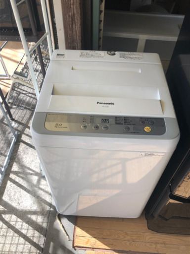 【リサイクルサービス八光　田上店　安心の3か月保証　旧鹿児島市配達・設置無料】NA-F50B9-S パナソニック 全自動洗濯機5kg シルバー