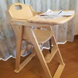 【値下げ】KATOJI木製　子供幼児用　ハイチェア　椅子