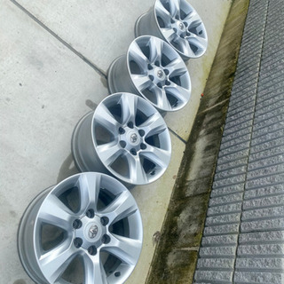 送料無料【マットブラック新規塗装】プラド 純正 ハイエース 17インチ　ハイラックスサーフ  限定SALE，SALE ◇マットブラック塗装◇トヨタ 150系