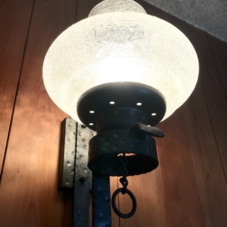 70年代のアイアンワークのブラケット照明（壁取り付け型）2種