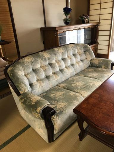 【お値下げ】カリモク　ソファー、テーブル4点セット