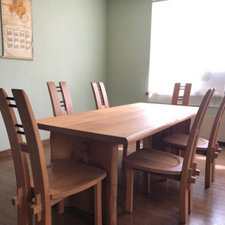 食卓テーブル  6人掛け ダイニングセット 椅子6脚