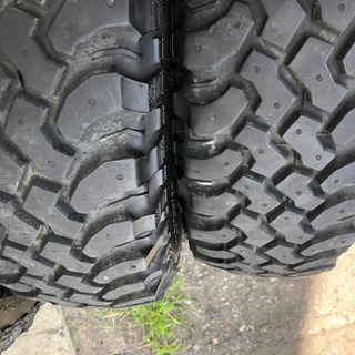 タイヤ+ホイールセット、ハイエース100系200系にて使用、BFグッドリッチMT215/75R15+200系純正ホイール タイヤ+ホイールセット、ハイエース100系200系にて使用、BFグッド
