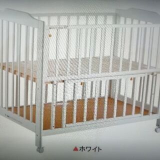 ミニベビーベッド　カトージハイタイプ123　ホワイト