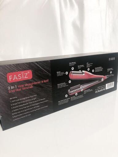 ☆全国発送対応☆【枝毛カットできるアイロン！】ヘアアイロン FASIZ