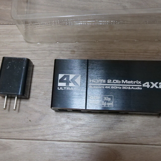 【新品未使用】4x2 HDMIマトリックススイッチ、4 in 2...