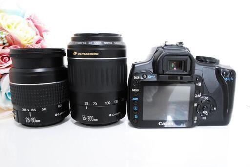 ☆全国発送対応☆【お得なWiFiセット！】Kiss X ダブルレンズ 望遠  