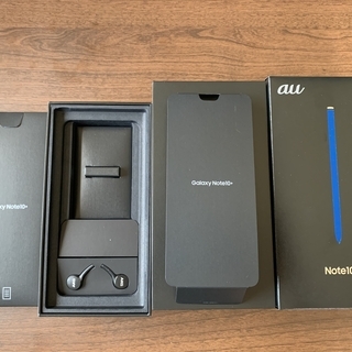【超美品】サムスン Galaxy Note 10+ SCV45 4眼カメラ搭載の6.8型 スマートフォン　一括購入品