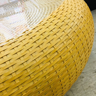 商談中【愛品館 江戸川店】アスプルンド ローテーブル ラタンテーブル 