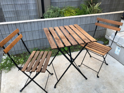 Ikea ガーデンテーブルセット くま 品川の家具の中古あげます 譲ります ジモティーで不用品の処分