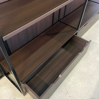 陳列棚×9セット！棚板＆収納トロッコ付きで絶対お得！店舗什器 店舗用陳列棚 ストアエキスプレス ユニットラック 壁面用パネル 120タイプ