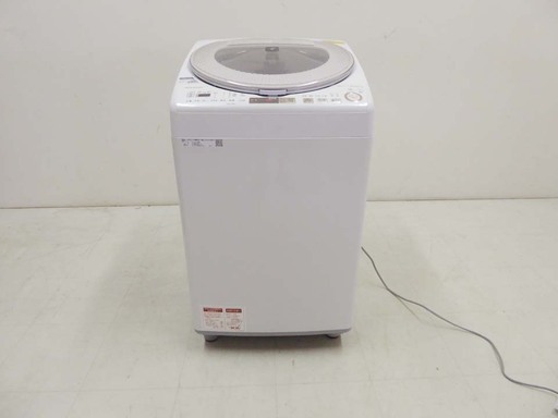 美品 SHARP シャープ 保証付 2018年製 プラズマクラスター 洗濯乾燥機 ES-TX9A 9キロ 乾燥4.5キロ