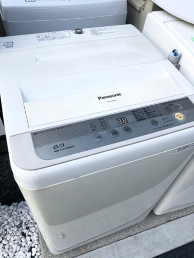 【高年式】2016年製 Panasonic パナソニック 6.0㌔ 全自動洗濯機  洗浄済  給水・排水ホース付き