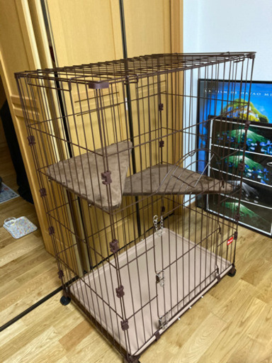 猫ゲージ　2段　Pet ami