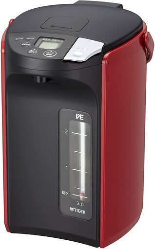 ★新品　未使用★お近くまで配送します★ タイガー 電気ポット 3.0L 蒸気レス VE 電気 まほうびん とく子さん レッド PIP-A300-R