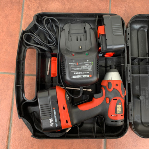 ブラック・アンド・デッカー BLACK + DECKER インパクトドライバー 14.4v 5950円