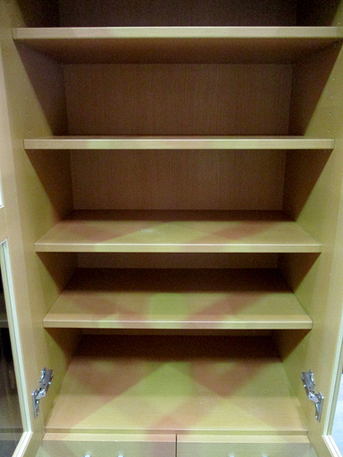 スリム食器棚 幅59.5㎝ 高さ186.5㎝ 木目 キッチンキャビネット