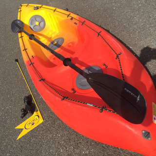 バイキングカヤック オージー Ozzie パドル・ロッドホルダー・フラッグ付き カヤックフィッシング用 浜名湖・三河湾 に最適