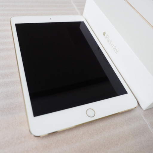 美品 iPad mini4 第4世代 128GB Wi-Fi + celluler SIMフリー ゴールド