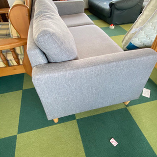 3人掛けソファーオットマン付き 中古 リサイクルショップ宮崎屋20.8.3 