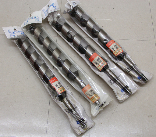 金物屋在庫品 木工ドリル スターエム 4-360 4-330 ドリルビット 36mm 33mm 4本(HD760wY)