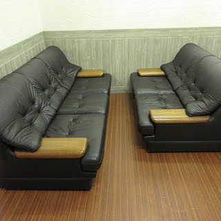 stp-0363 karimoku(カリモク) 応接ソファー2点セット 3人掛けソファー+