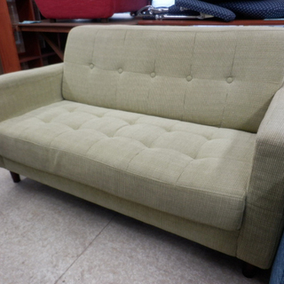 送料込み】ソファベッド 薄緑