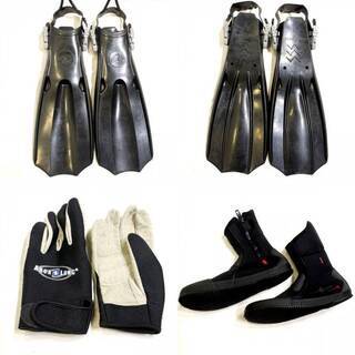 アクアラング☆メンズスキンセット 6点 Lセット ブーツ27cm 定価52,500円