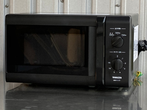 美品！ヤマゼン◇700W 電子レンジ◇2019年製◇MW-Y177(B)6◇西日本専用