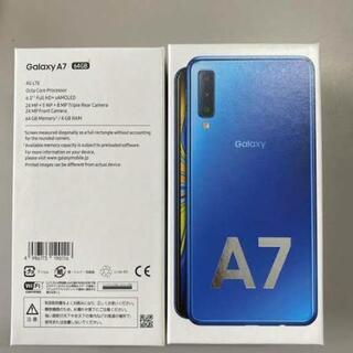 Galaxy A7 SIMフリー ブルー ほぼ未使用　美品 本体 箱あり galaxy a7 新品未使用品 SIMフリー