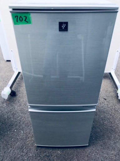 702番 シャープ✨ノンフロン冷凍冷蔵庫✨SJ-PD14X-N‼️
