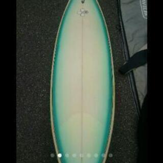 TSSC サーフボード エメラルドグリーン ケース付き！