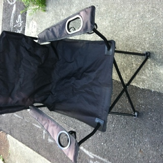 折り畳みの椅子、黒色