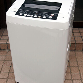 ⑩【6ヶ月保証付】18年製 美品 ハイセンス 5.5kg 全自動洗濯機 HW-E5502