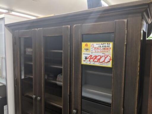 【値下げしました!!】【おすすめ品】絶版品 北海道旭川家具 近藤工芸 3面食器棚  幅114cm✕奥行45cm✕高さ190cm オークハウスシリーズ♬