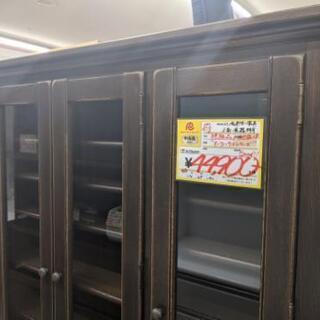 【値下げしました!!】【おすすめ品】絶版品 北海道旭川家具 近藤工芸 3面食器棚  幅114cm✕奥行45cm✕高さ190cm オークハウスシリーズ♬