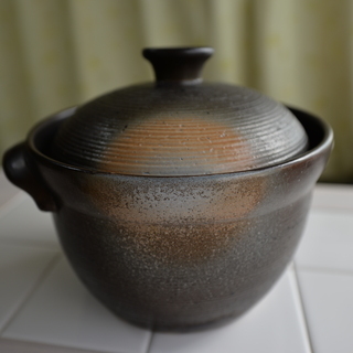 ※炊飯土鍋 陶器◆4合炊きごはん鍋 2重蓋※